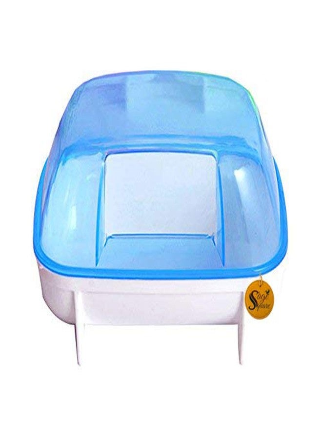 سايج سكوير حوض استحمام مربع من سيج، متعدد الاستخدامات، مناسب للهامستر/الجرذ القزم/الجربوع/الشنشيلة/الفئران (لون عشوائي) - Image 2